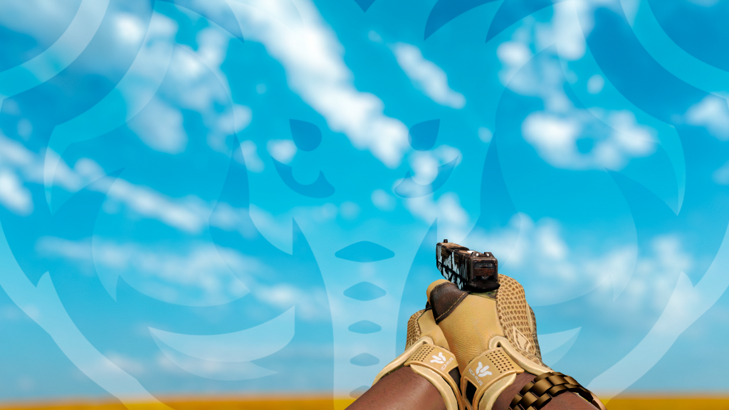 Glock-18 Rebelde das Terras Devastadas com Luva Arida