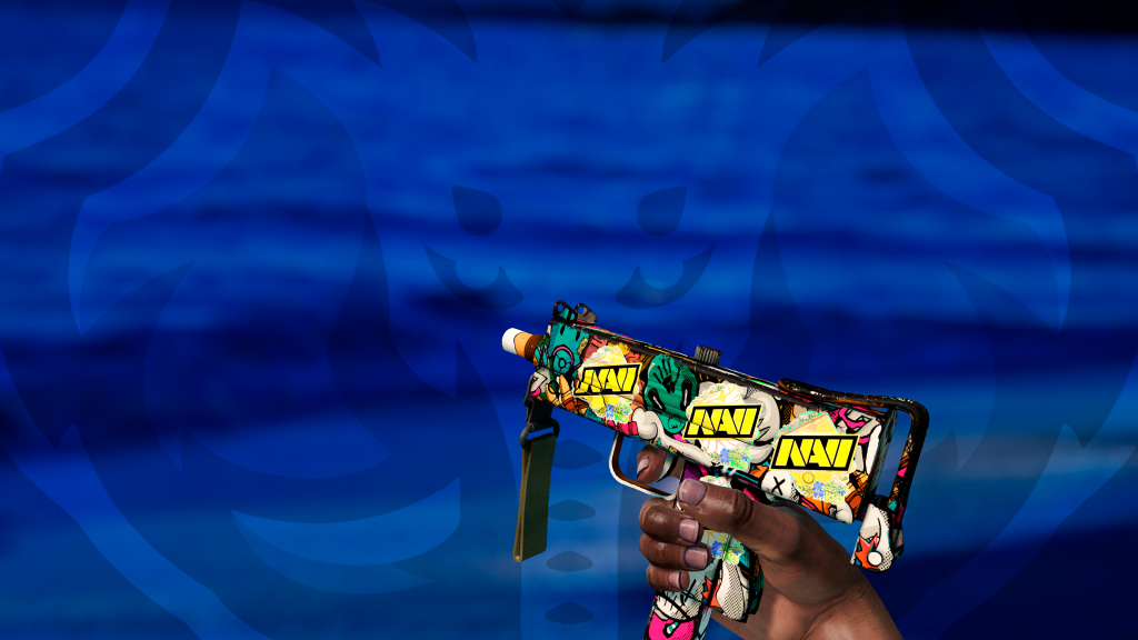 MAC-10 Caixa de Brinquedos com adesivo NaVi