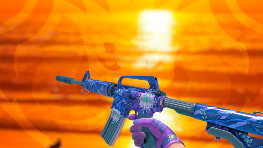 M4A1-S Lótus Negra com sticker lotus