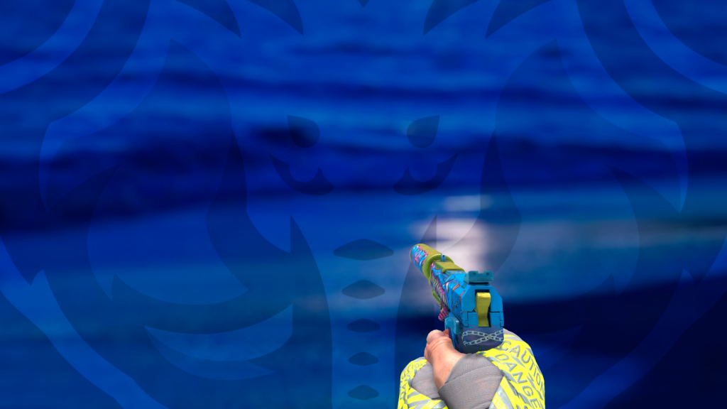 USP-S Bocarra com faixas cuidado