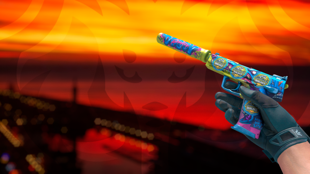 USP-S Bocarra com sticker copenhagen wolves