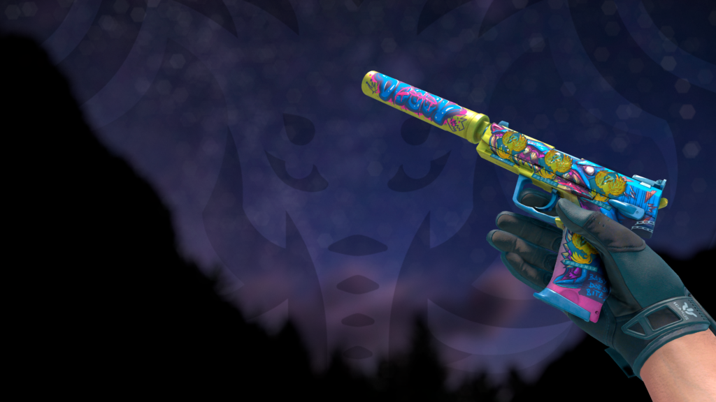 USP-S Bocarra com adesivo fênix