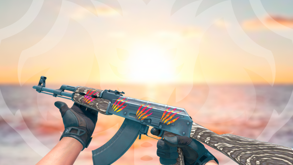 AK47 Preto Laminado adesivo marcas de guerra