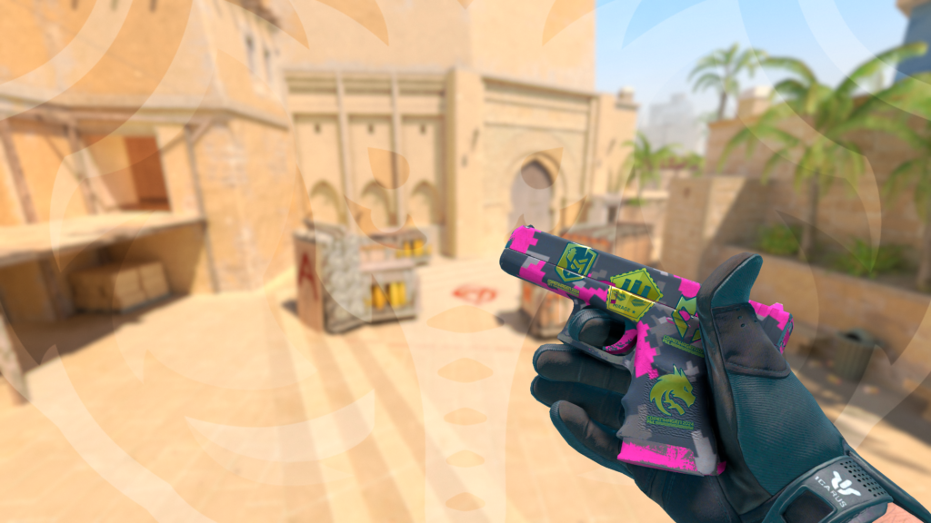 Glock-18 Camuflagem Digital — Rosa Souvenir