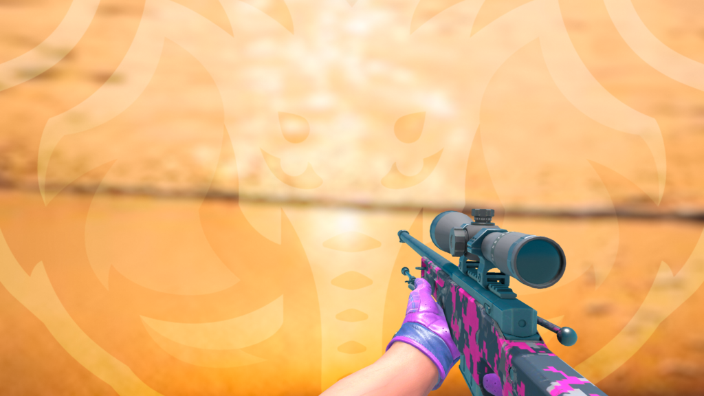 AWP Camuflagem Digital Rosa luva xadrez imperial