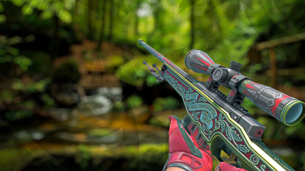 AWP Príncipe com luva Shemagh Escarlate