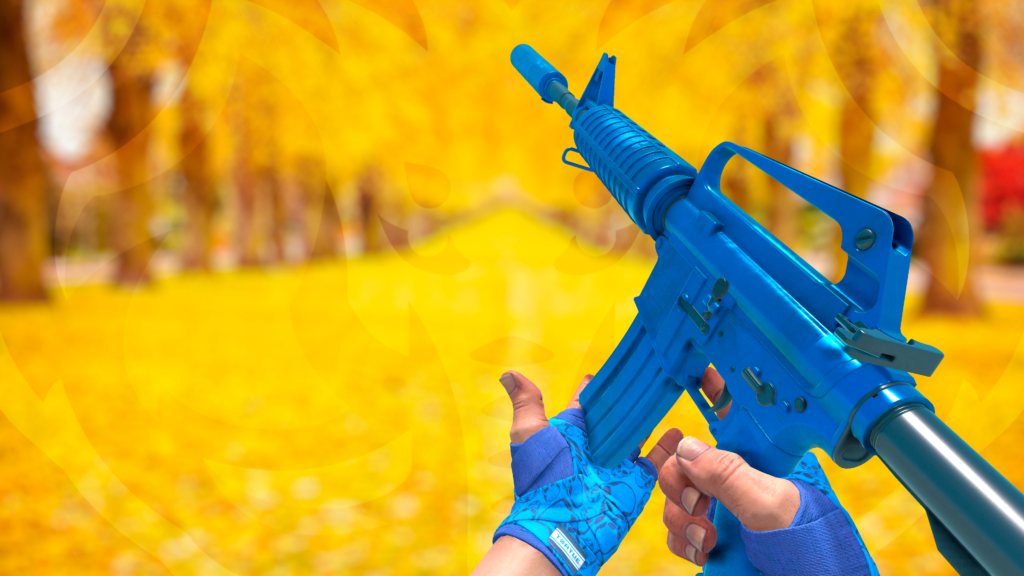 M4A1-S Fósforo Azul faixas caveiras de cobalto