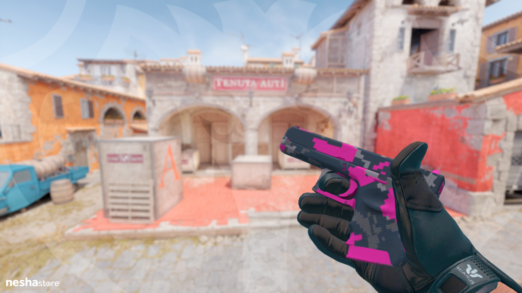 Glock-18 - Camuflagem Digital — Rosa