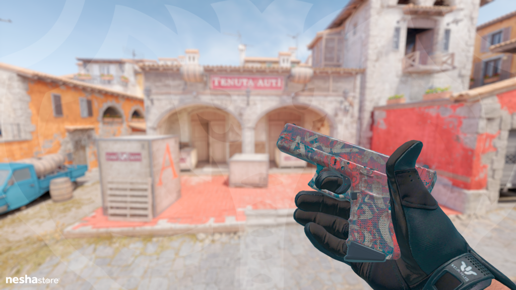 Glock-18 - Grafite Turquesa