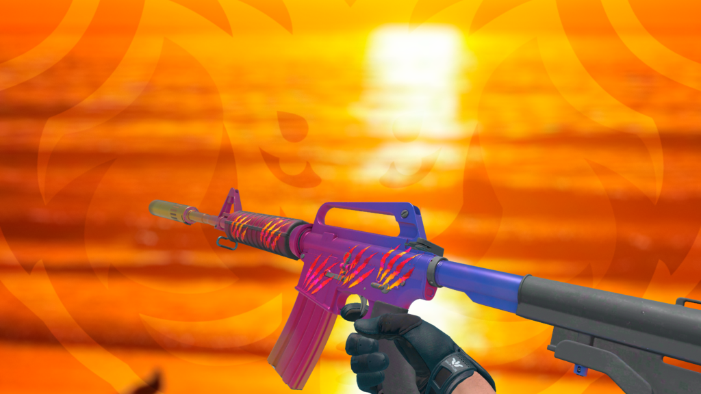 M4A1-S Degradê Adesivo Marcas de Guerra Holo