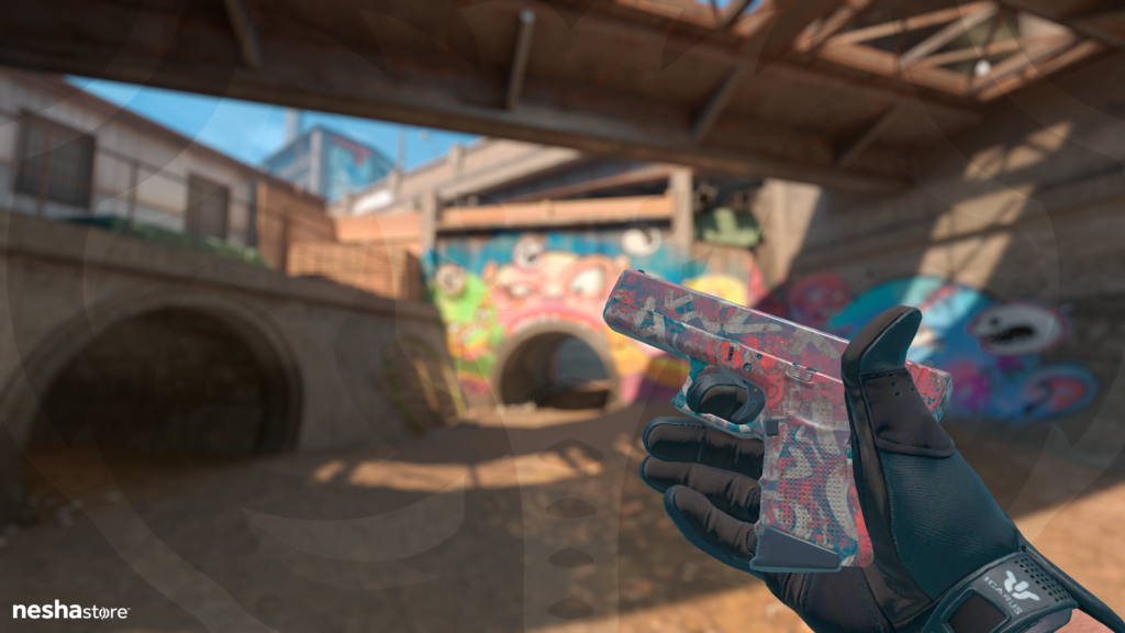 Glock-18 - Grafite Turquesa