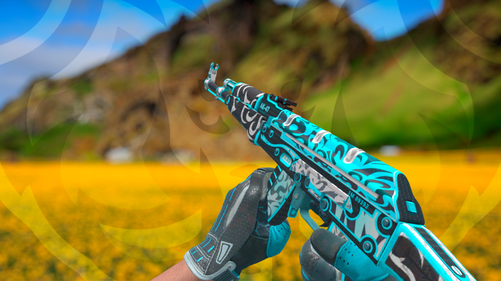 AK-47 Névoa Frontal + Luvas Esportivas Supercondutora