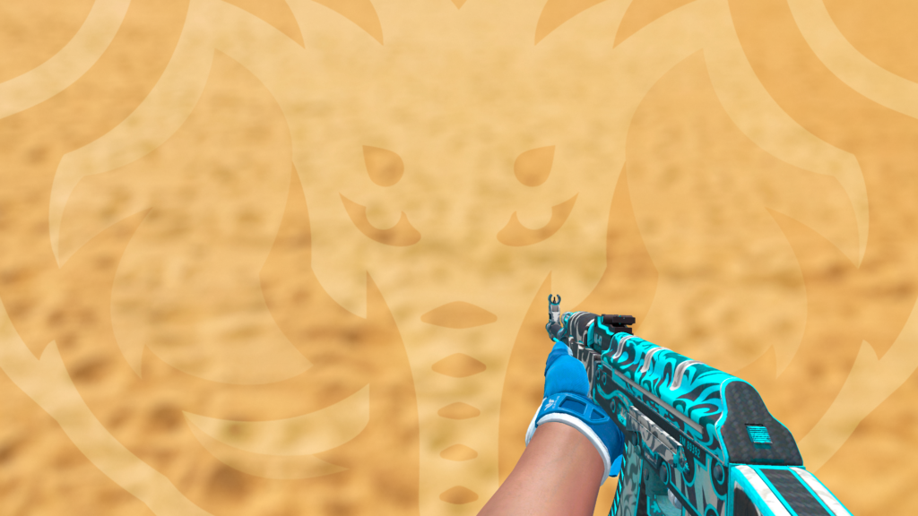 AK-47 Névoa Frontal + Luvas Esportivas Anfíbia