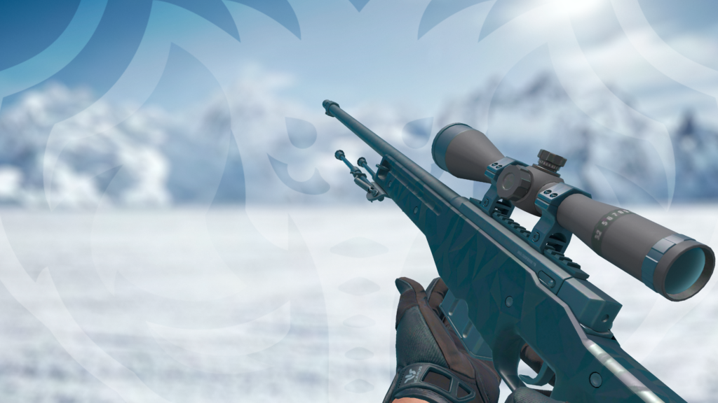 AWP Grafite + Luvas Esportivas Nocts