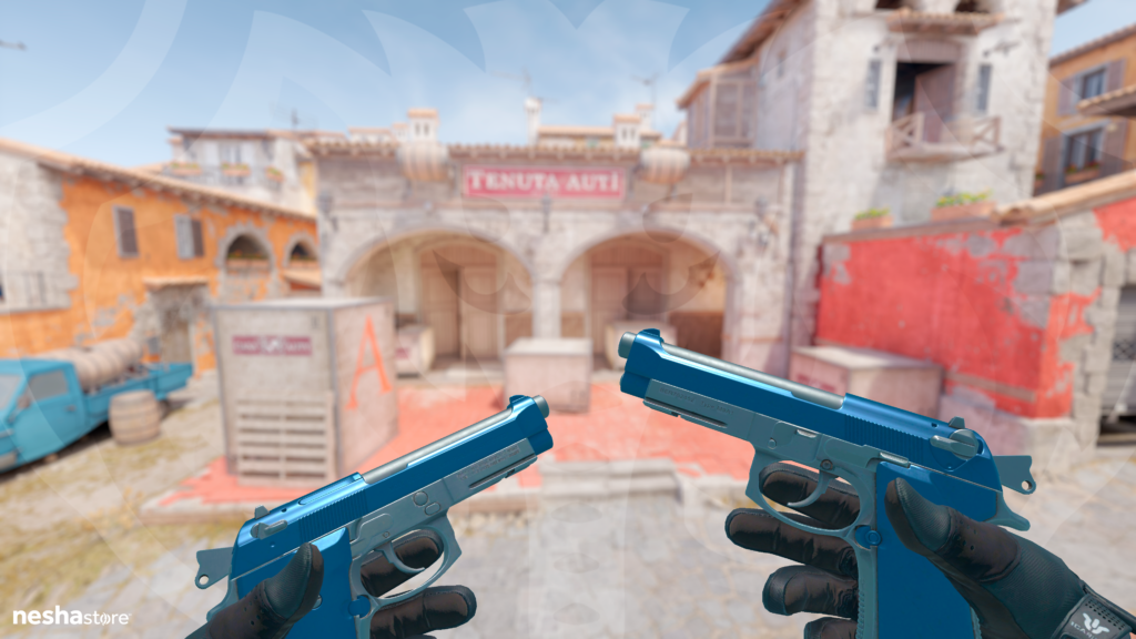 Berettas Duplas - Azul-marinho Metalizado