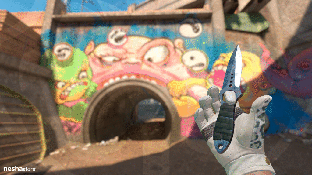 Faca Esqueleto - Manchado