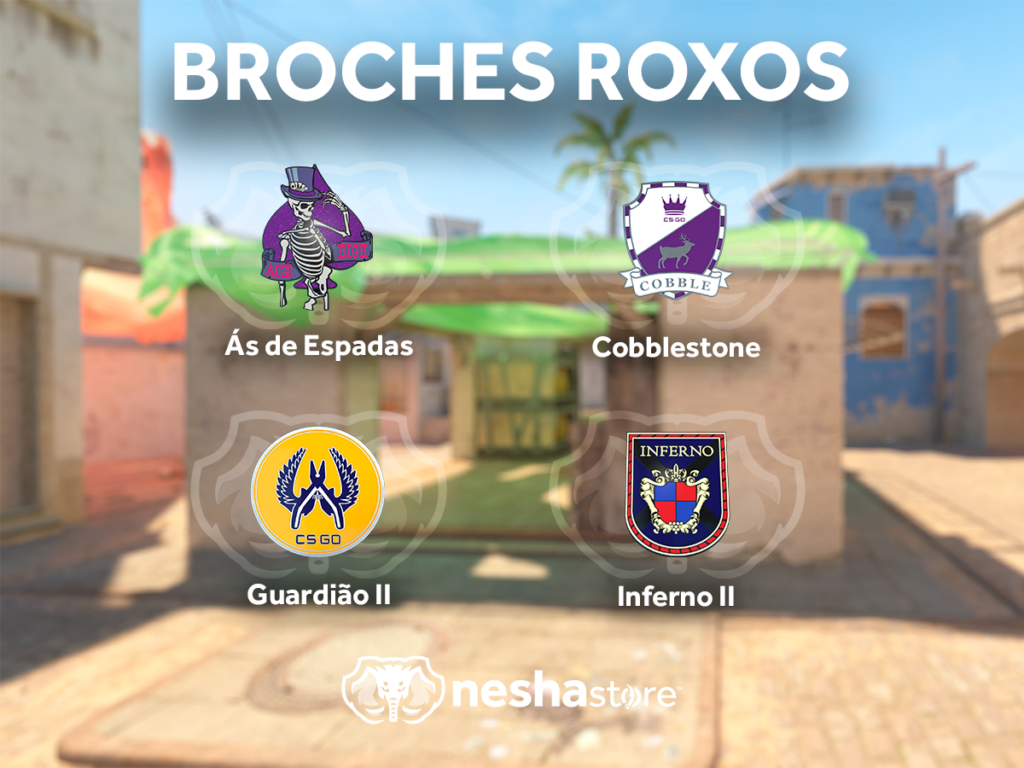 Broches Roxos