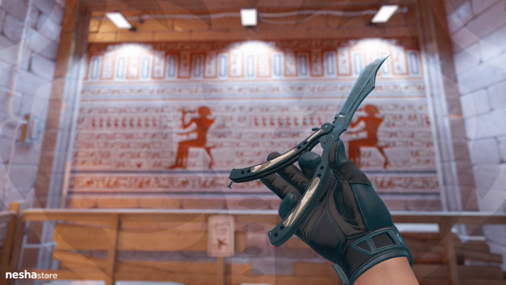 Canivete Borboleta - Preto Laminado