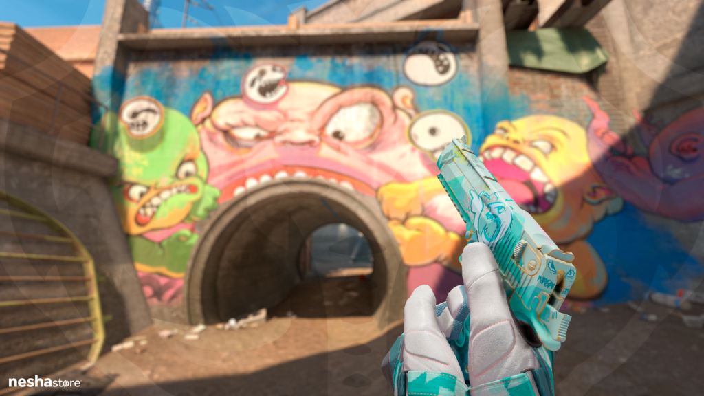 Desert Eagle Tiltado + Luvas de Motociclismo Menta