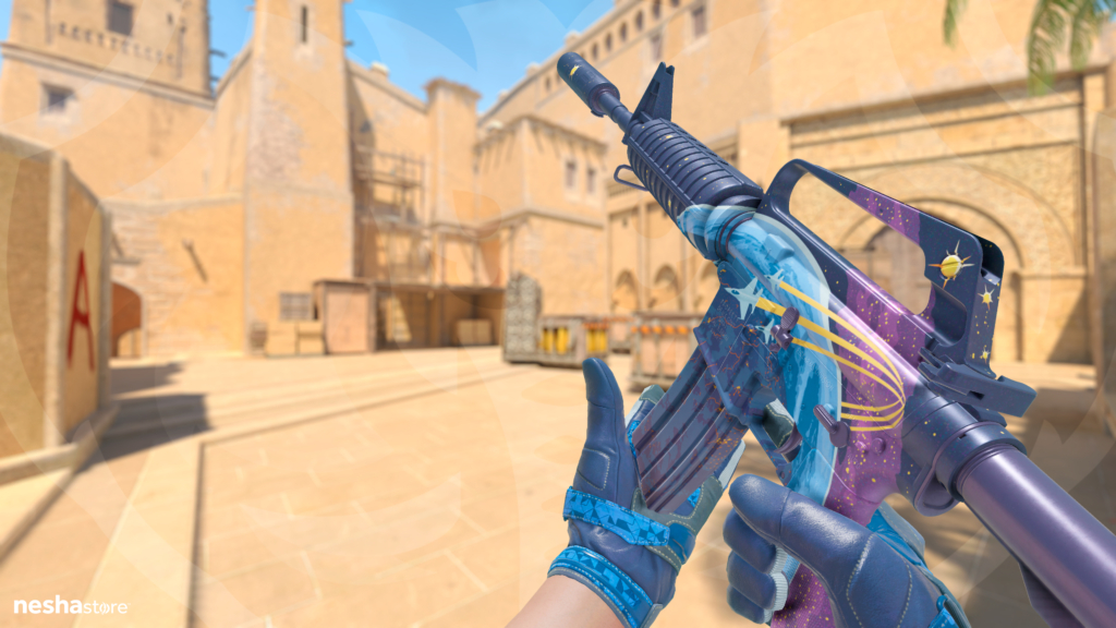 M4A1-S Estratosfera com Luvas de Motociclismo Polygon