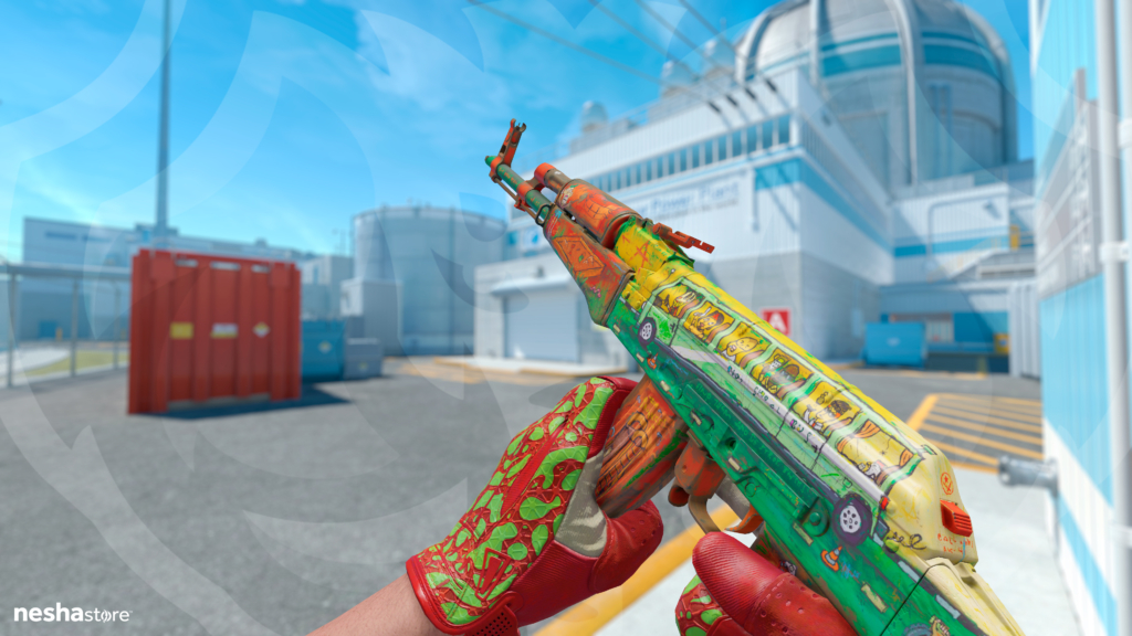 AK-47 Os Forasteiros com Luvas Esportivas Batráquio Bronzeado