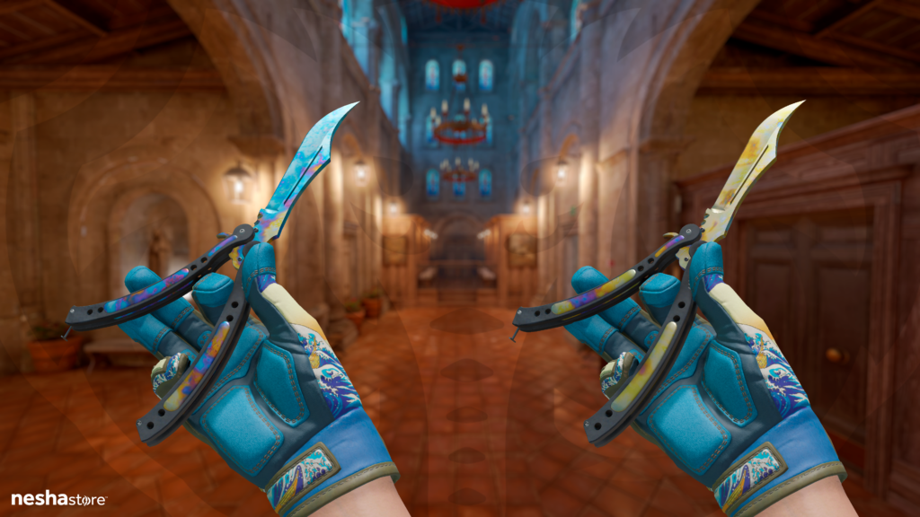 Butterfly Blue Gem e Butterfly Gold Gem
