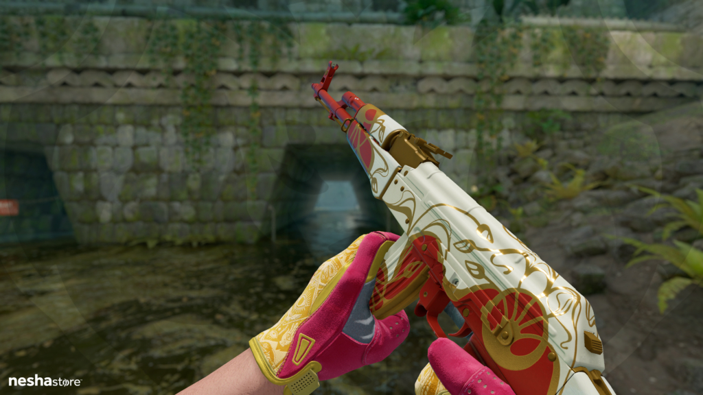AK-47 Nouveau Rouge com Sports Gloves Occult