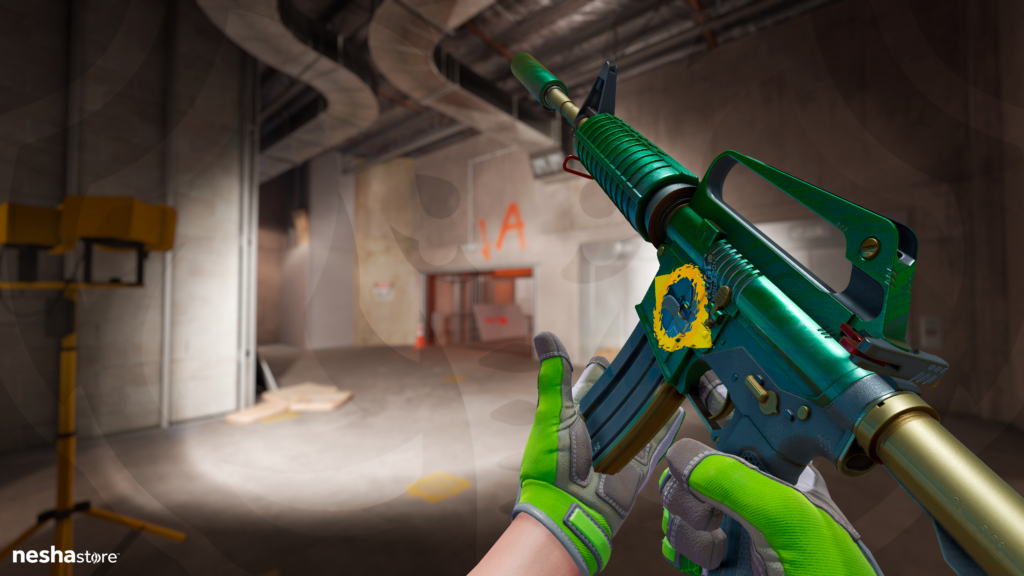 M4A1-S Electrum Brazil Flag Craft