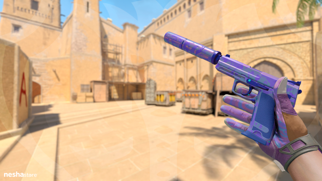 USP-S Sleeping Potion Sports Gloves Violet Beadwork