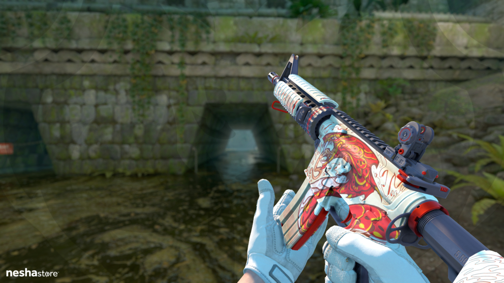M4A4 Falak com Specialist Gloves Pillow Punchers