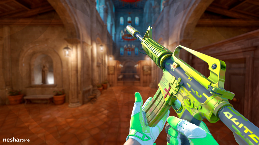 M4A1-S Fatal Glitch com Sport Gloves Hedge Maze