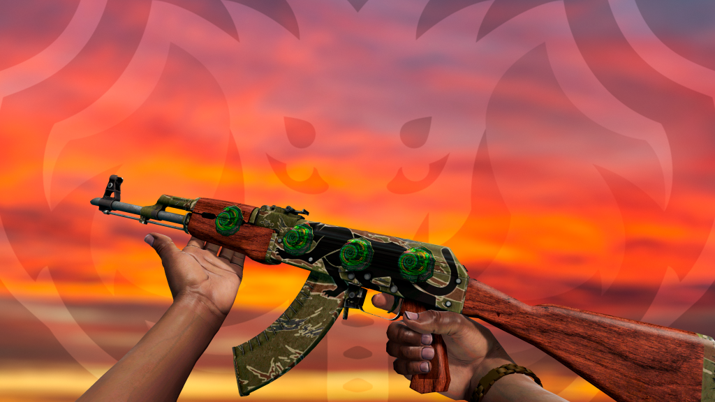 AK-47 Jaguar com adesivo Dragão