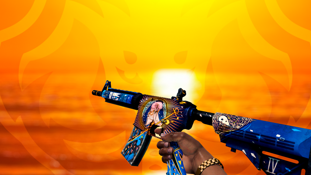 M4A4 Imperador com Adesivo CS na Cabeça