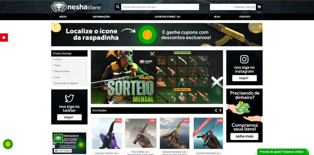 Site Clássico NeshaStore