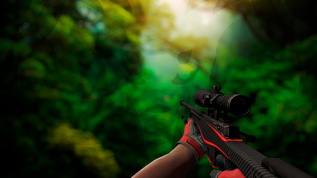 AWP Linhas Vermelhas com Luva Teia Rubra