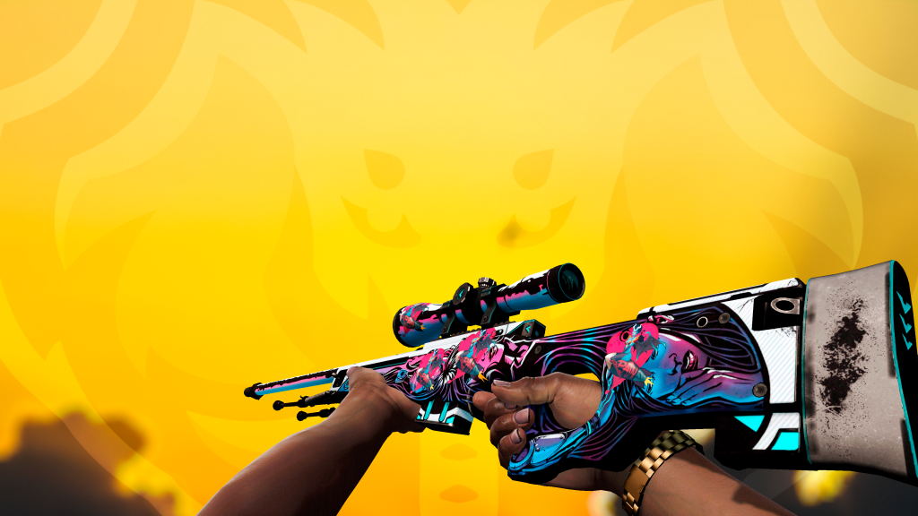 AWP Neo Noir com adesivo Rainha da Dor