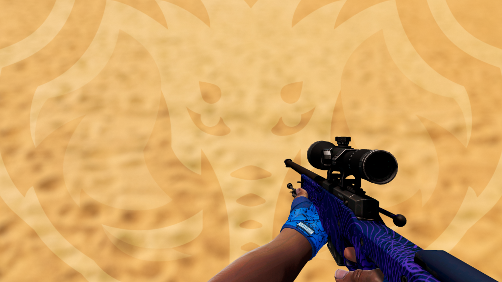 AWP Sol em Leão com Faixas Cobalto