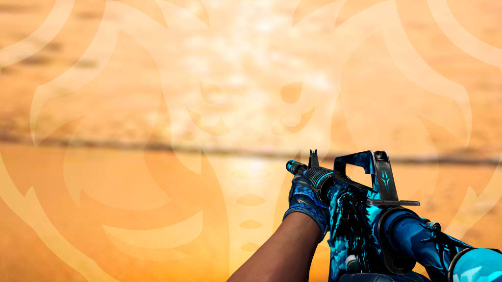 M4A1-S Pesadelo com Luva Polígono