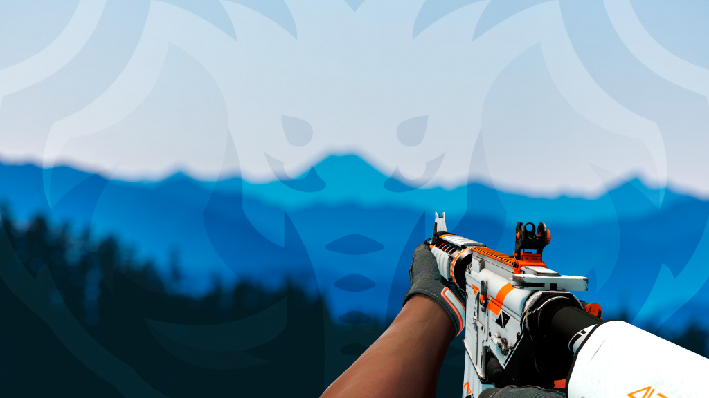 M4A4 Asiimov com Luva Fundação