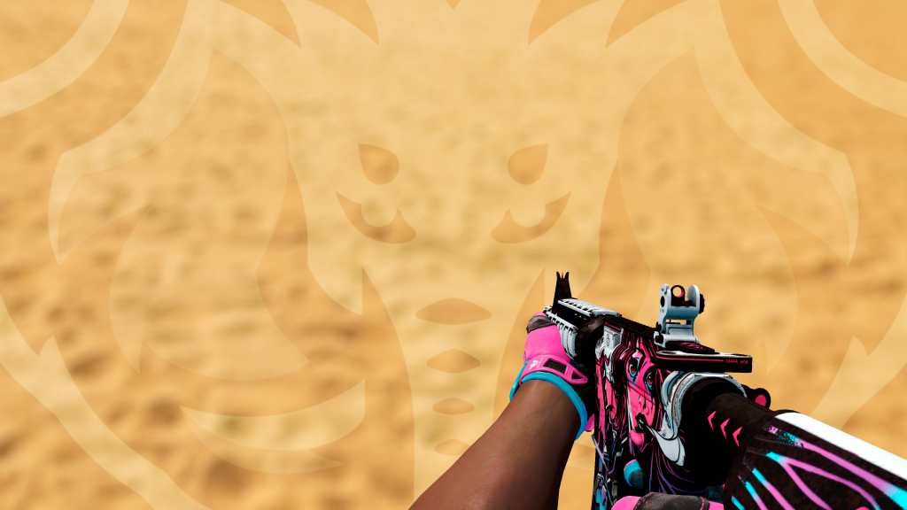 M4A4 Neo Noir com Luva Vício