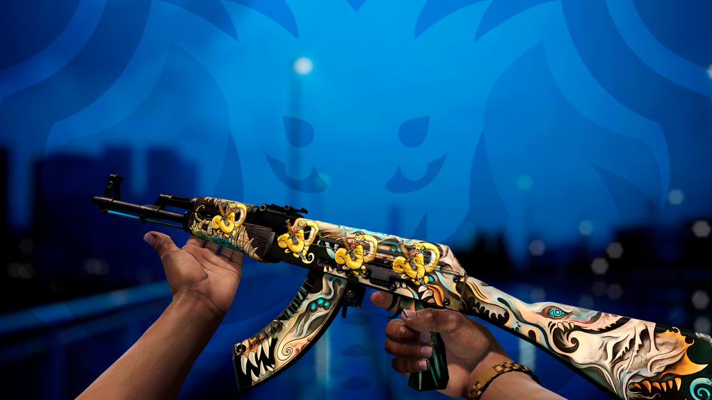 AK-47 Disruptor Fantasma com adesivo Ataque Contorcido