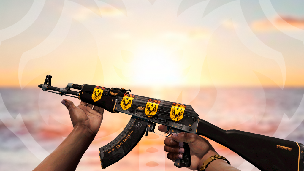 AK-47 Porte de Elite com adesivo Espartano