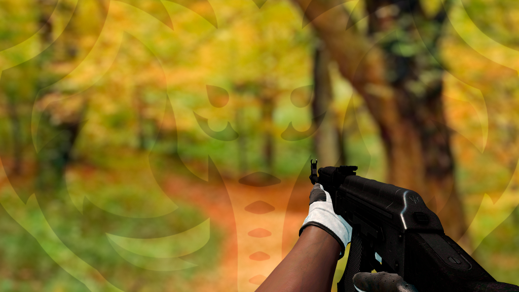 AK-47 Tons de Preto com Luva Black Tie