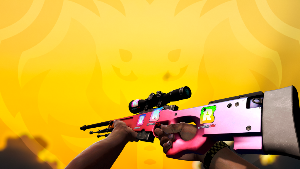 AWP Degradê com adesivo Reason