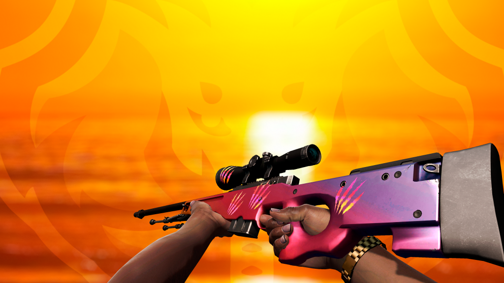 AWP Degradê com adesivo Marcas