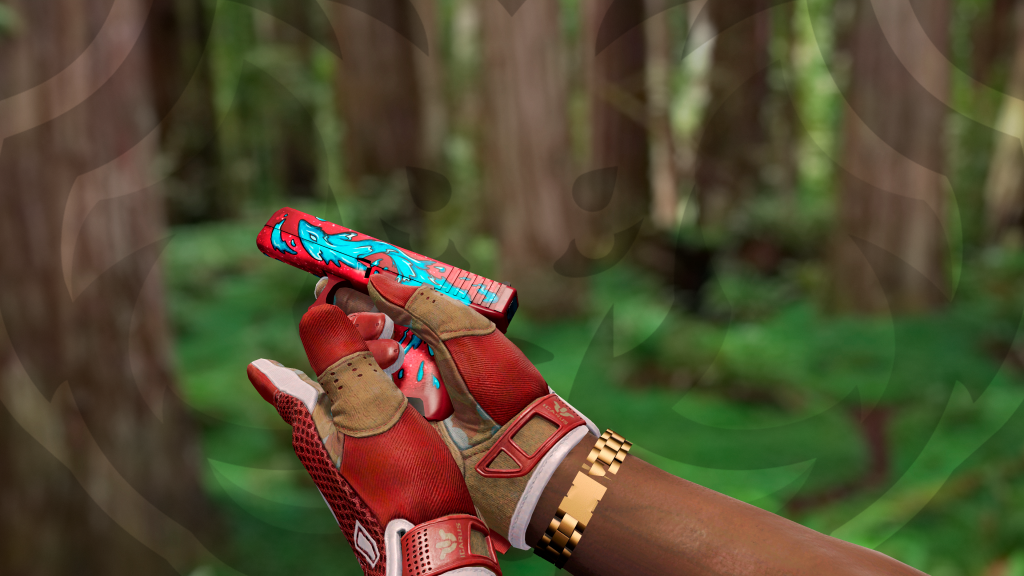 Glock-18 Elemental de Água com Luva Faquinha