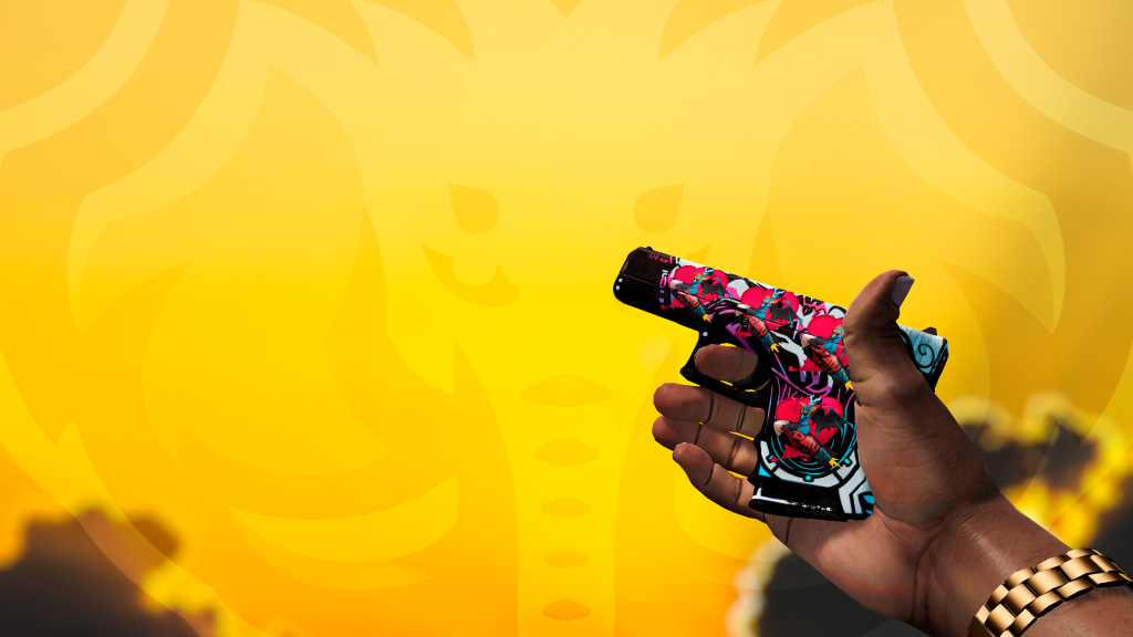 Glock-18 Neo Noir com adesivo Rainha da Dor