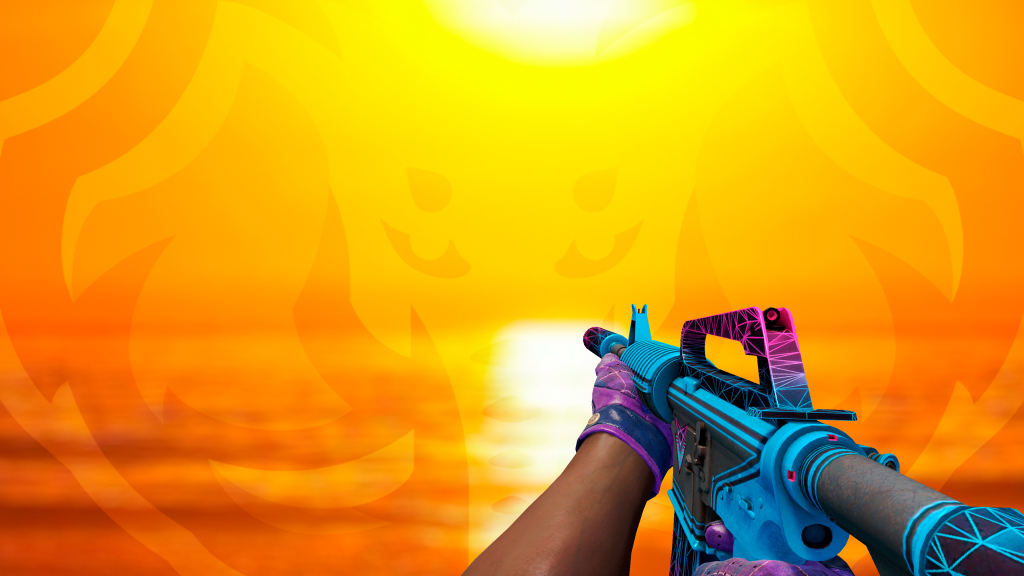 M4A1-S Dizimadora com Luva Xadrez Imperial