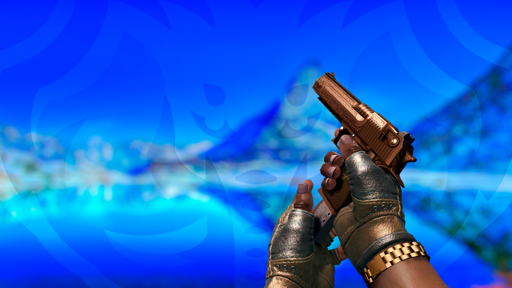 Desert Eagle Corintiano com Luva Bronzeada