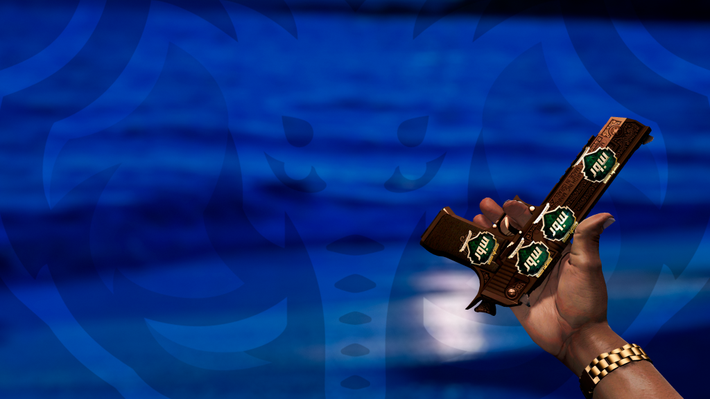 Desert Eagle Corintiano com adesivo MIBR